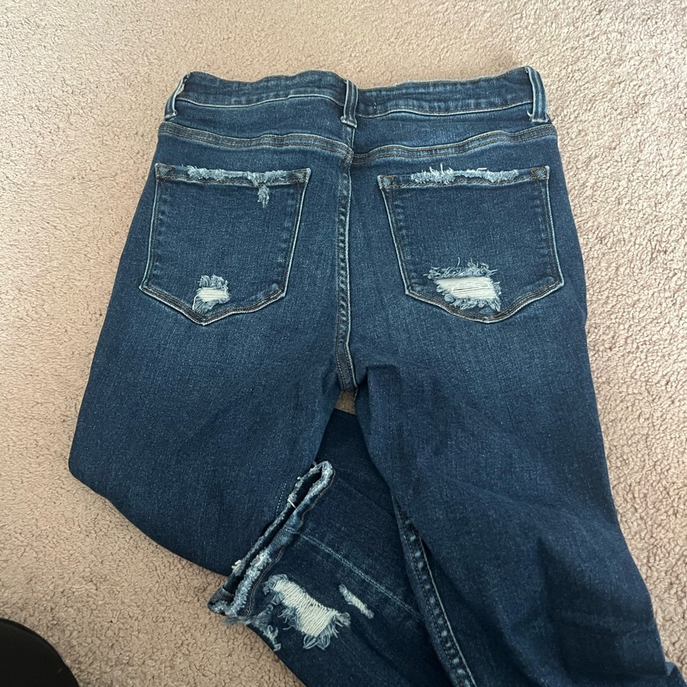 Distressed Blue Jeans - Picture 3 of 3